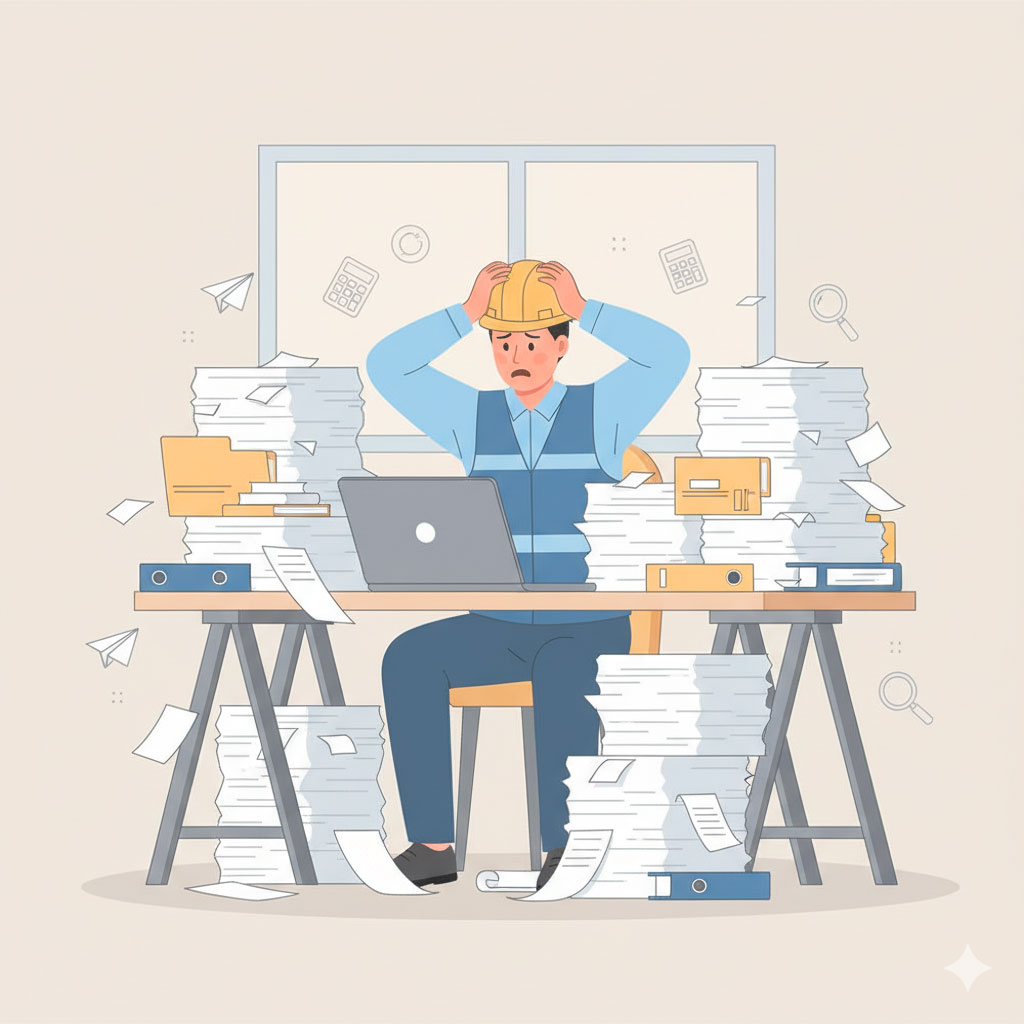 Artisan débordé par la gestion administrative